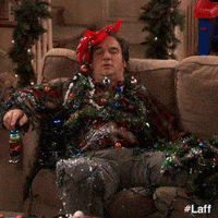 Tired Merry Christmas GIF by Laff Tired Merry Christmas GIF by Laff